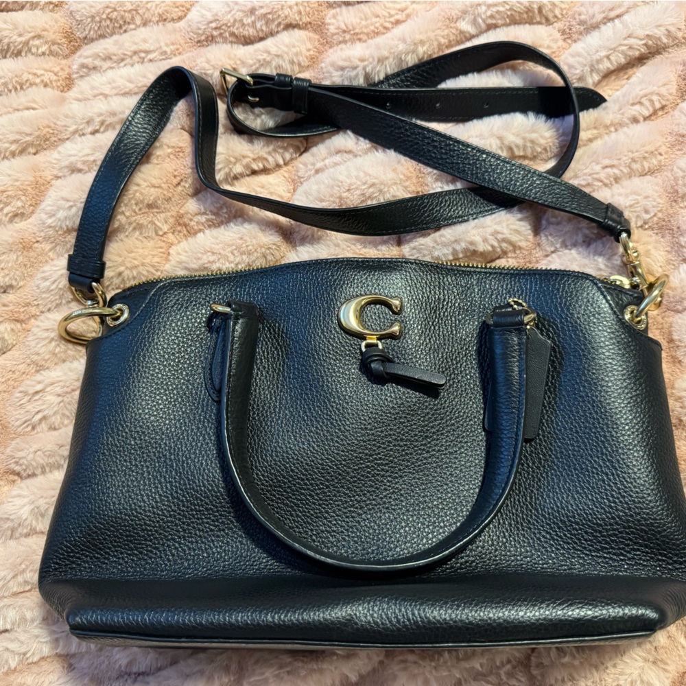 Black coach purse